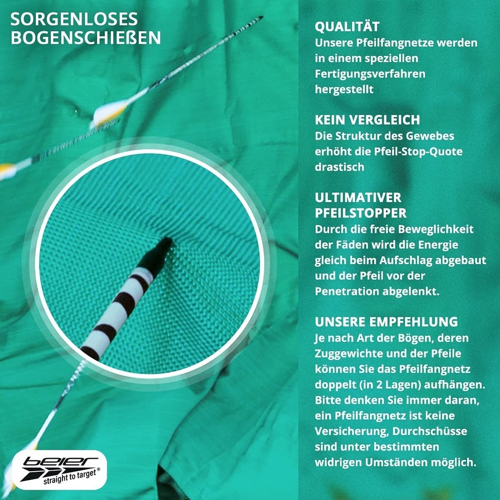 Pfeilfangnetz BStrong 6m Beier