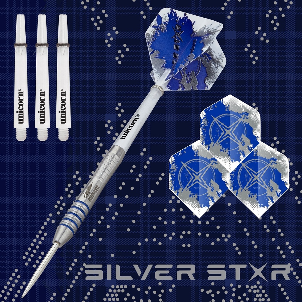 Steel Dart Silver Star Style 2 Unicorn