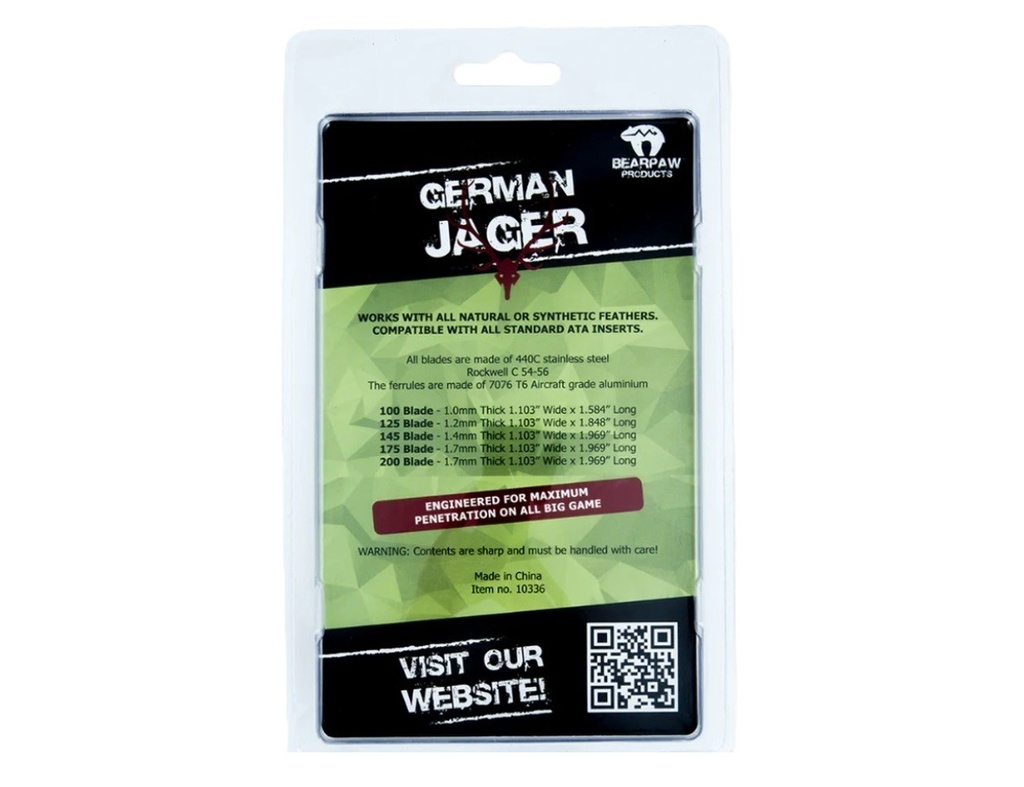 Jagdspitze German Jager Bearpaw